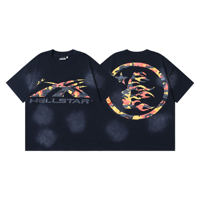 Camouflage Logo Print Washed Version Tee 2 colors 28750100