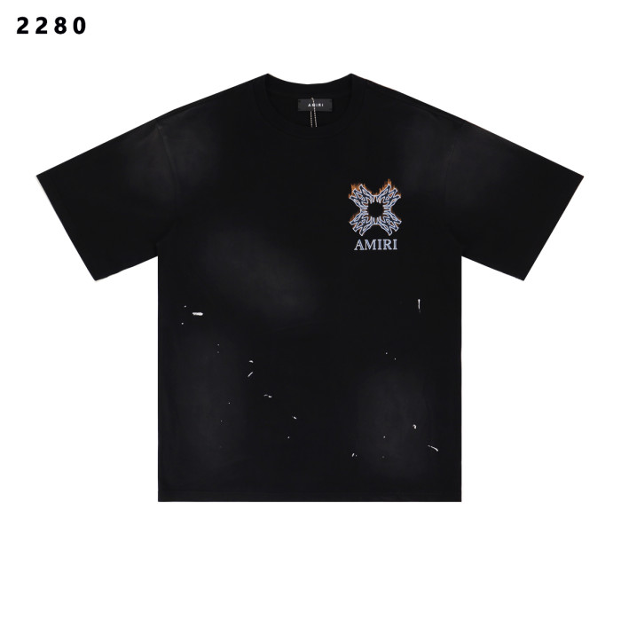 MA Quad Flames Print Washed Version tee 28750095