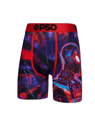 Blue Background Red Line Spider-Man Print Boxer Briefs 28750757