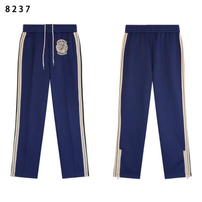 Side-Strap Embroidered Logo Stand-Up Collar Jacket & Pants Set 4 colors 28751574