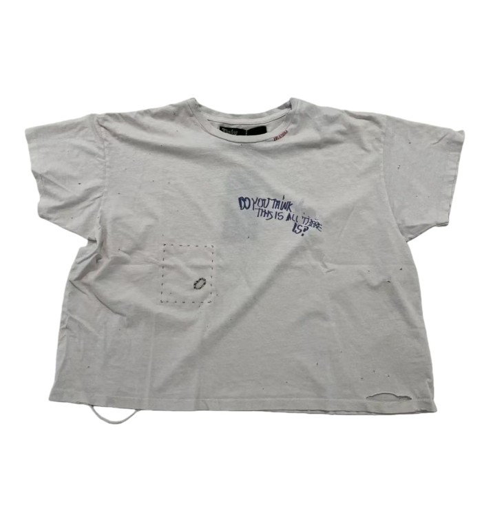 Vintage Blue Portrait Print Tee 28751630