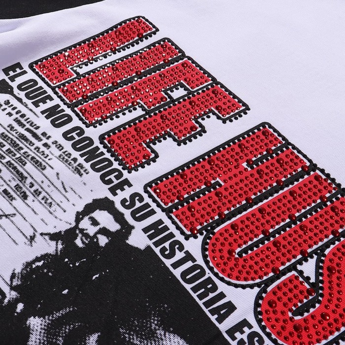 Plata O Plomo Rhinestone Print Tee 28751253