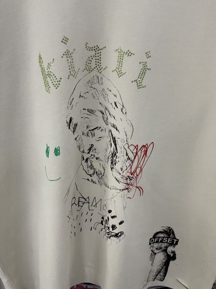 Elderly Smile Rhinestone Print Tee 28751628