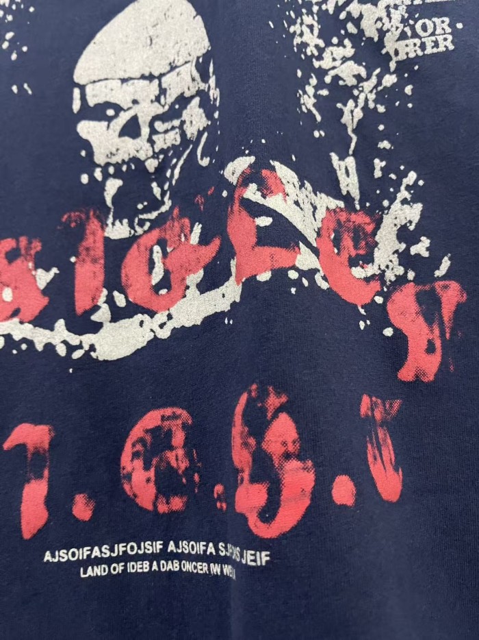 Skull No.11 Print Washed Version Vest 28751626