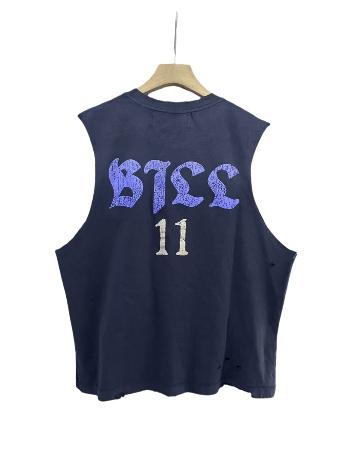 Skull No.11 Print Washed Version Vest 28751626