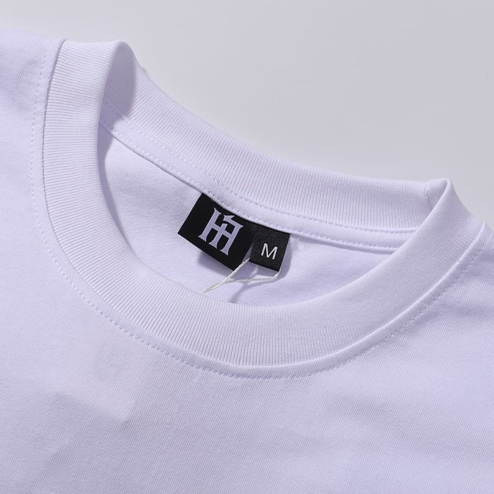 Basic Minimalist Logo Rhinestone Print Tee 4 colors 28751255