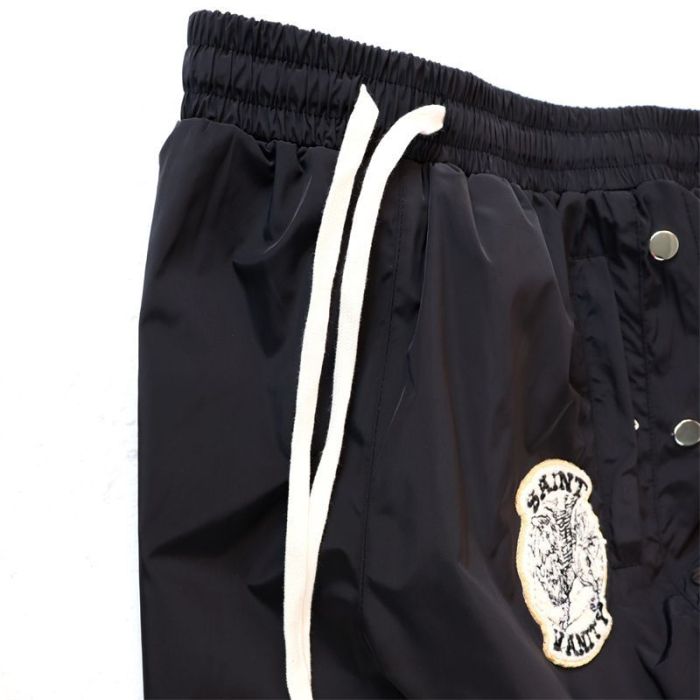 Patch Embroidered Logo Button-Up Hooded Jacket & Pants Set 4 colors 28751559