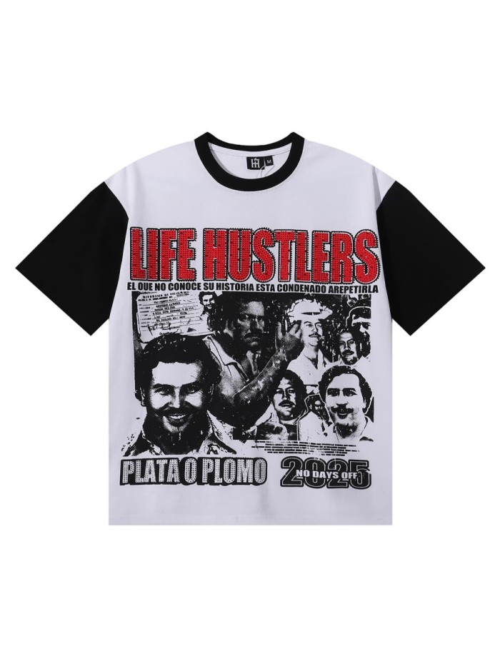 Plata O Plomo Rhinestone Print Tee 28751253