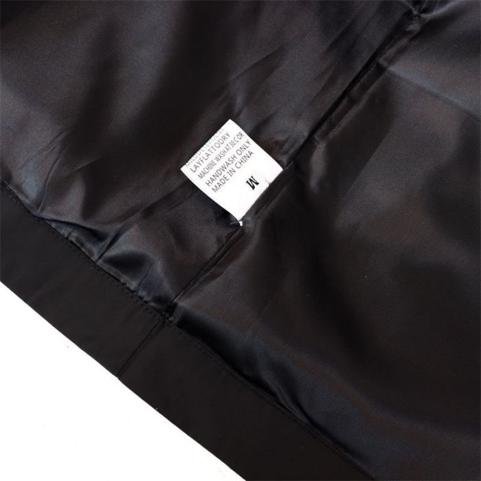 Patch Embroidered Logo Button-Up Hooded Jacket & Pants Set 4 colors 28751559