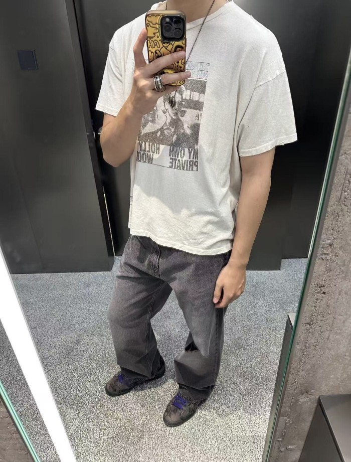 Film-Texture Graphic Print Tee 28751627