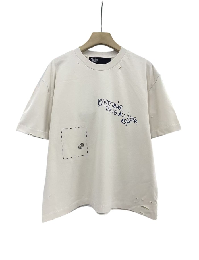 Vintage Blue Portrait Print Tee 28751630