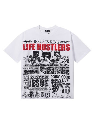 Santa Cena Rhinestone Print Tee 2 colors 28751249