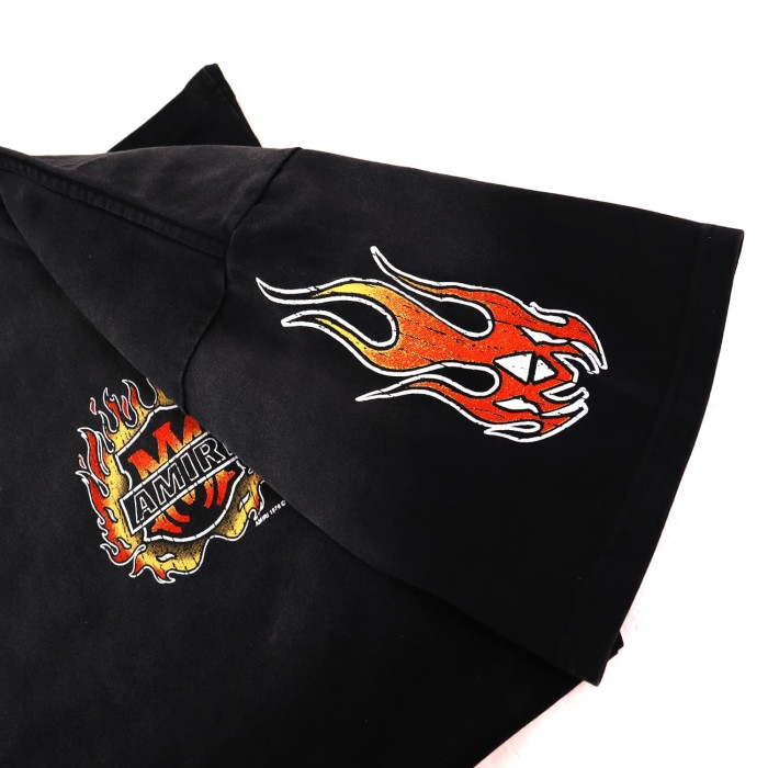Flame Logo Print Washed Version tee 28751168