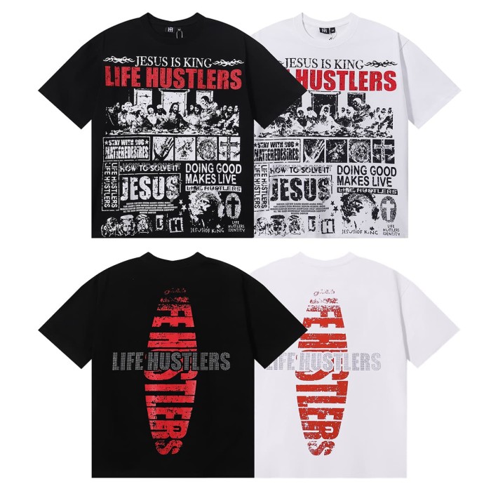 Santa Cena Rhinestone Print Tee 2 colors 28751249