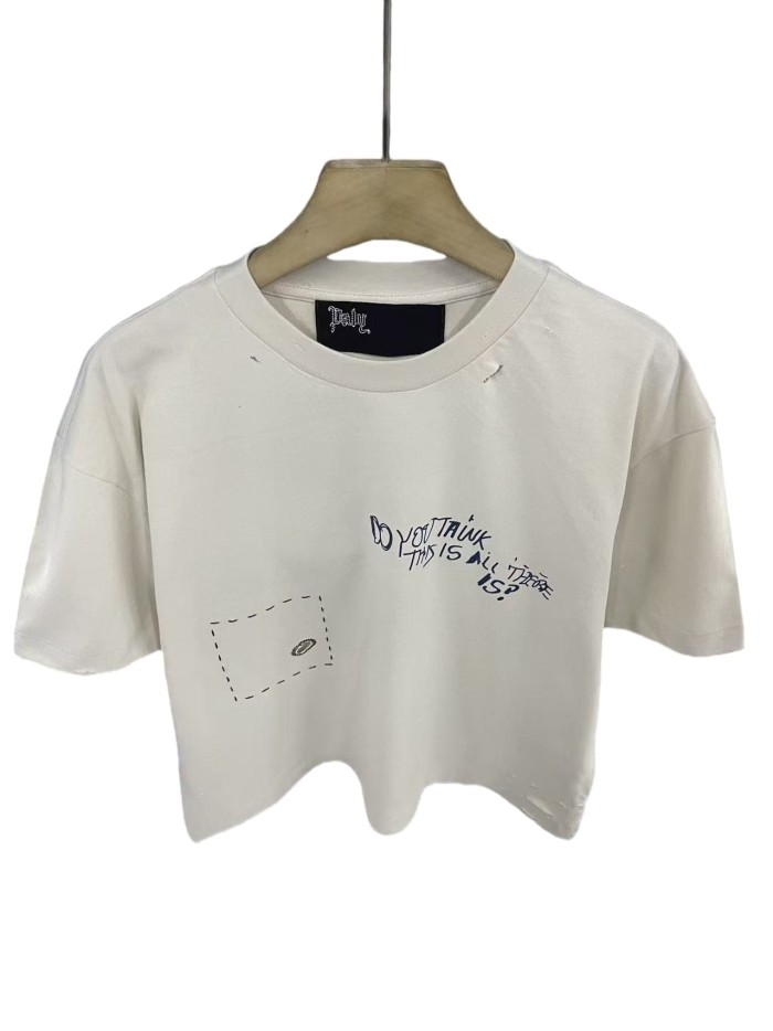 Vintage Blue Portrait Print Tee 28751630