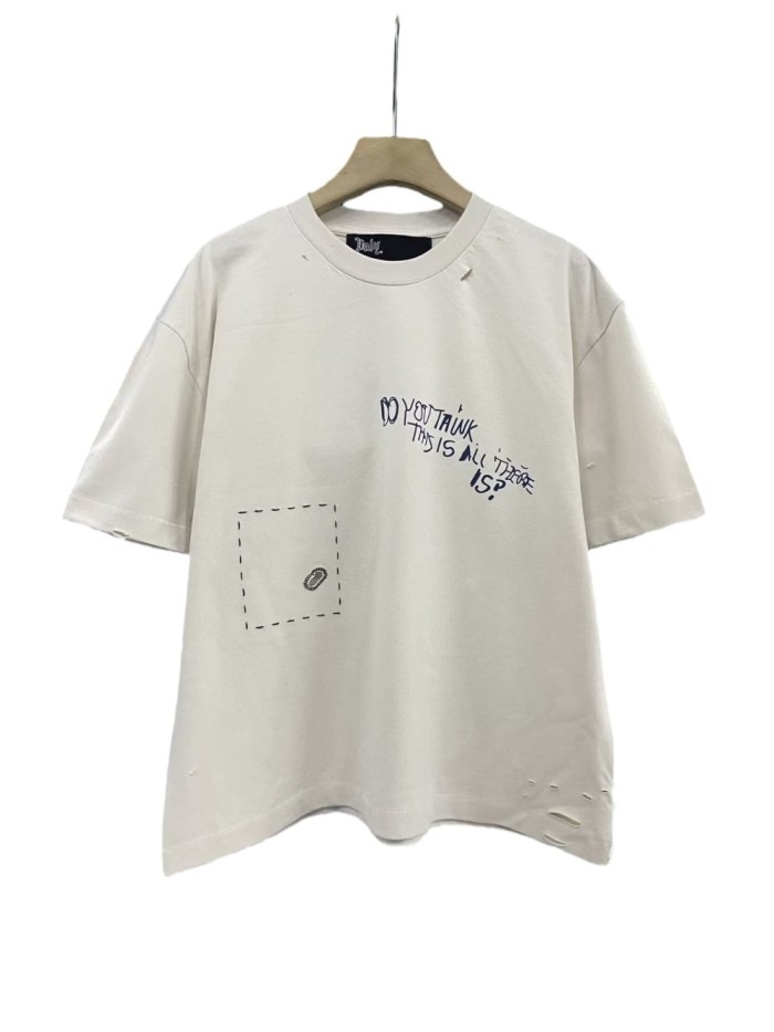 Vintage Blue Portrait Print Tee 28751630