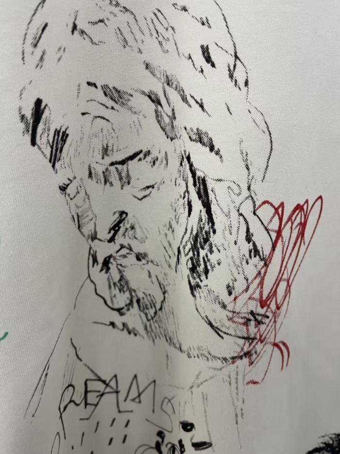 Elderly Smile Rhinestone Print Tee 28751628