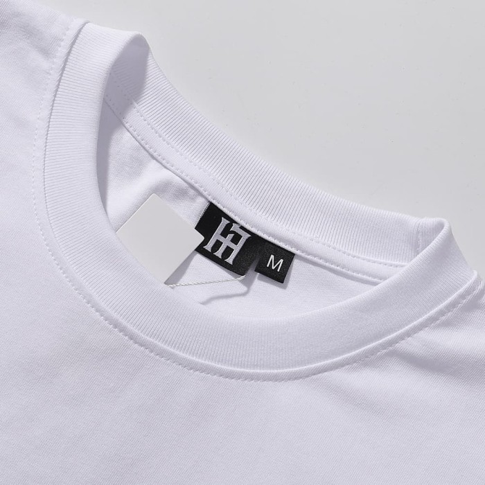 Basic Minimalist Logo Rhinestone Print Tee 4 colors 28751255