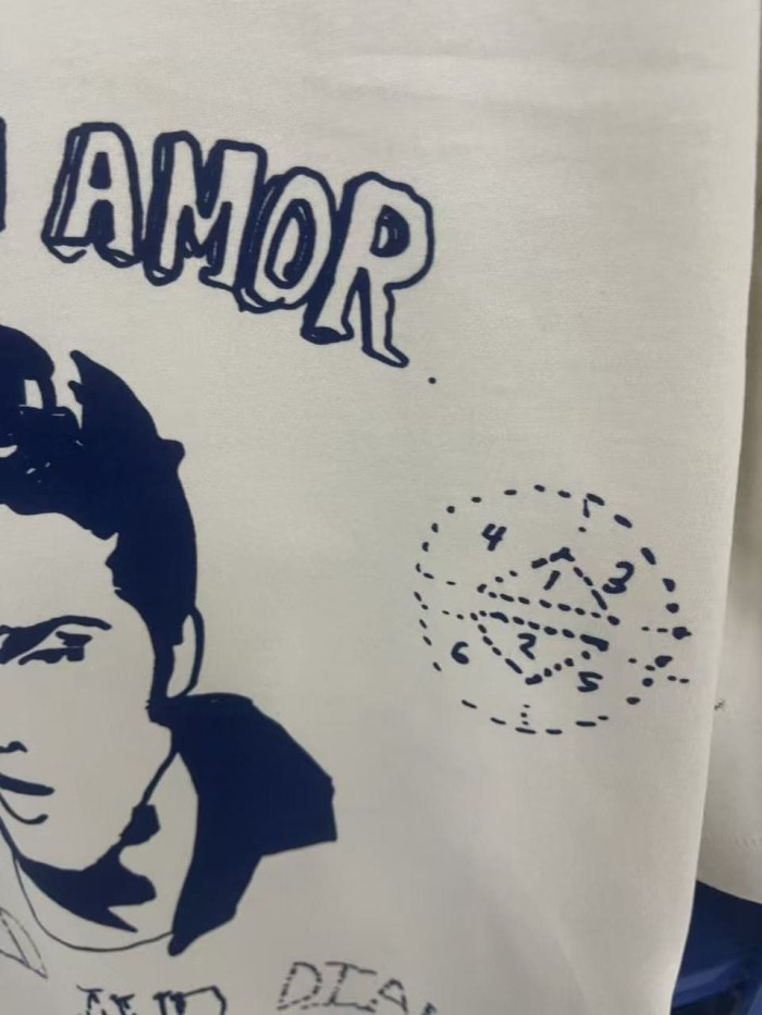 Vintage Blue Portrait Print Tee 28751630