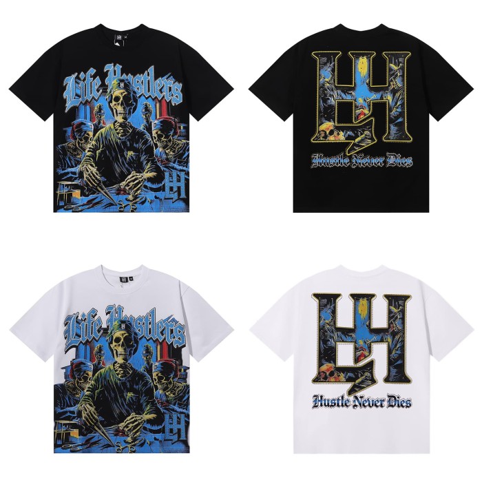 Skeletal Surgeon Rhinestone Print Tee 2 colors 28751252