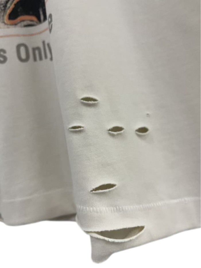 Panic Expression Graffiti Print Washed Version Tee 28751631