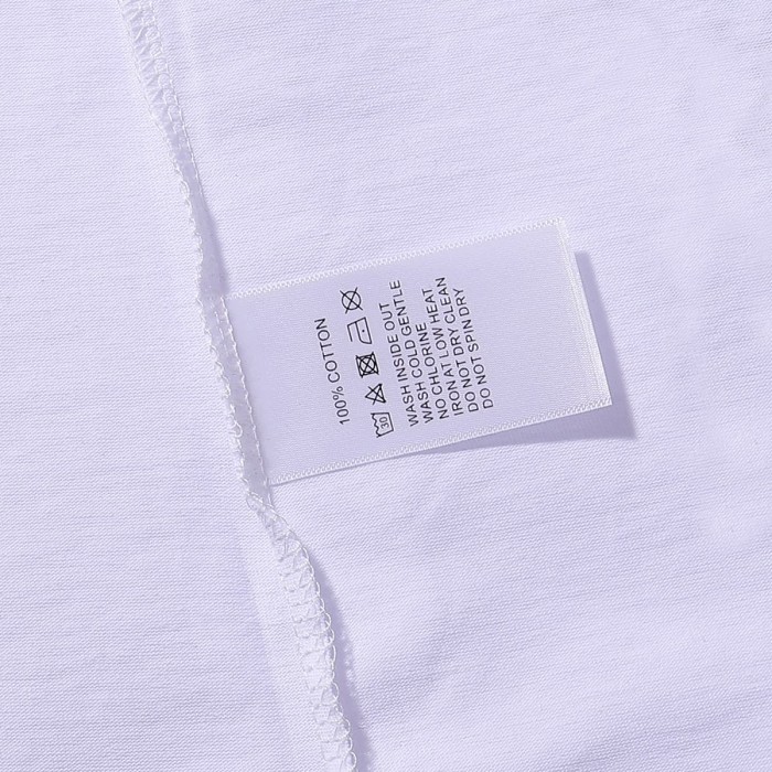 Basic Minimalist Logo Rhinestone Print Tee 4 colors 28751255