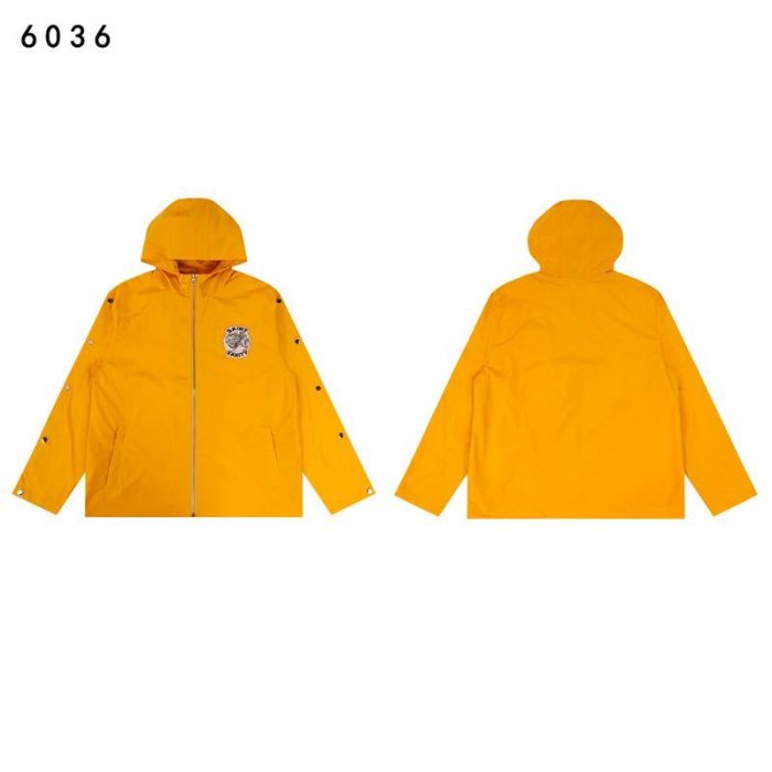 Patch Embroidered Logo Button-Up Hooded Jacket & Pants Set 4 colors 28751559