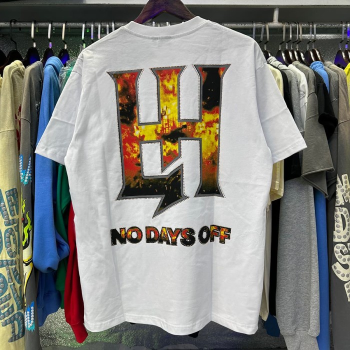 Masked Tattooed Angel Rhinestone Print Tee 2 colors 28751248