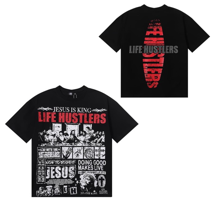 Santa Cena Rhinestone Print Tee 2 colors 28751249