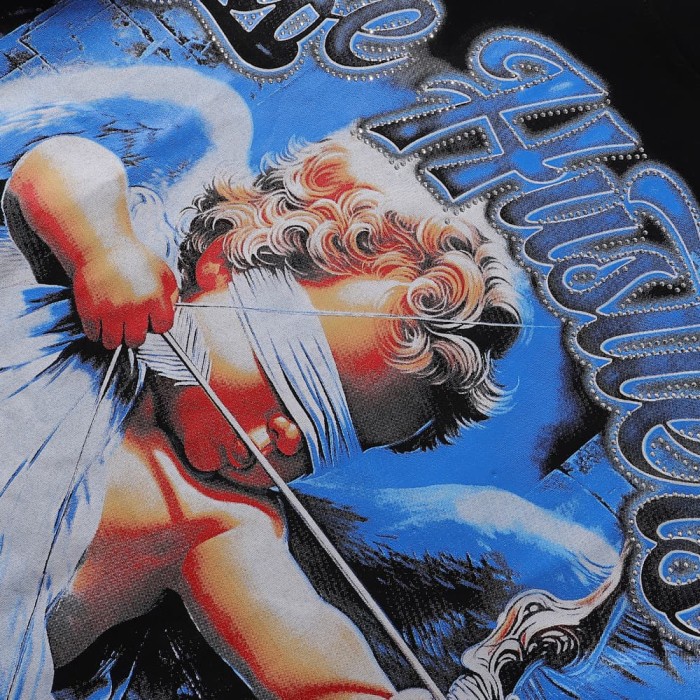 Blindfolded Archery Angel Rhinestone Print Tee 2 colors 28751246