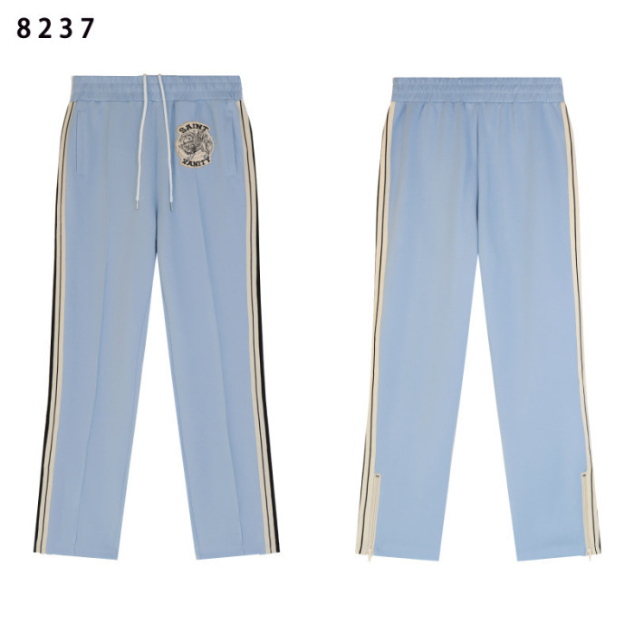 Side-Strap Embroidered Logo Stand-Up Collar Jacket & Pants Set 4 colors 28751574