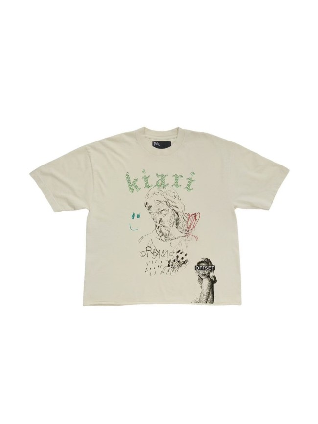 Elderly Smile Rhinestone Print Tee 28751628