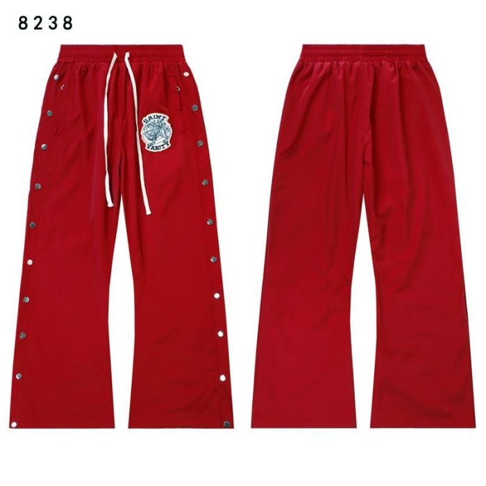 Patch Embroidered Logo Button-Up Hooded Jacket & Pants Set 4 colors 28751559