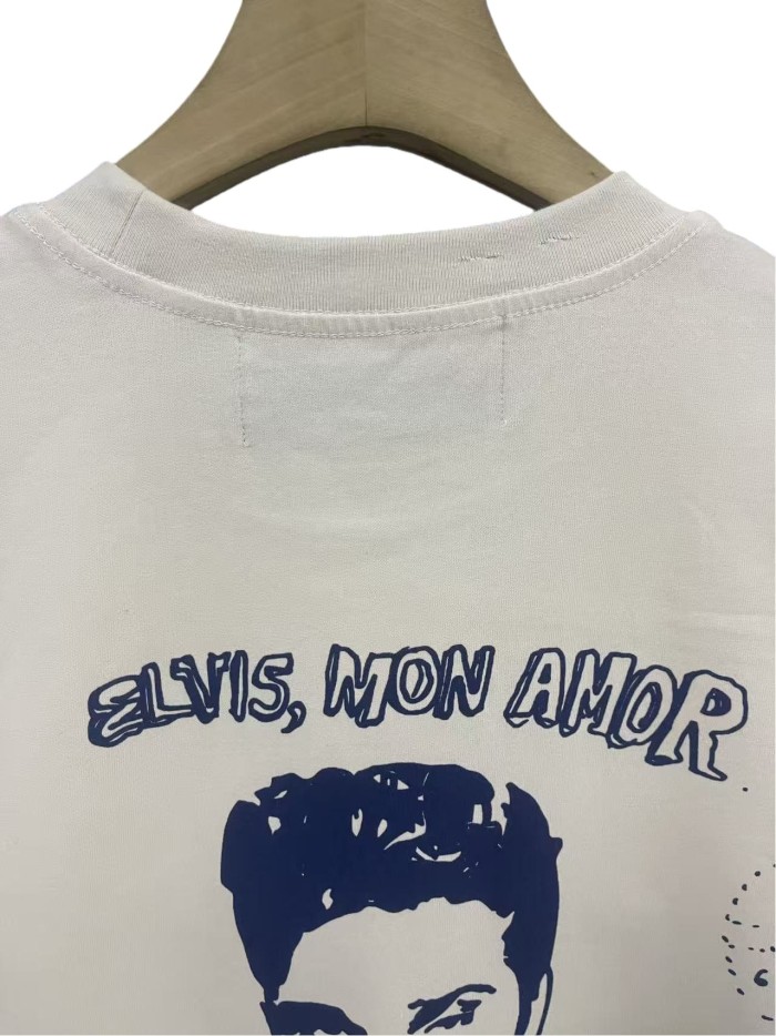 Vintage Blue Portrait Print Tee 28751630