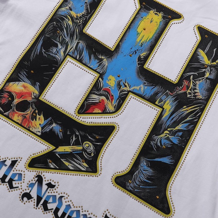 Skeletal Surgeon Rhinestone Print Tee 2 colors 28751252