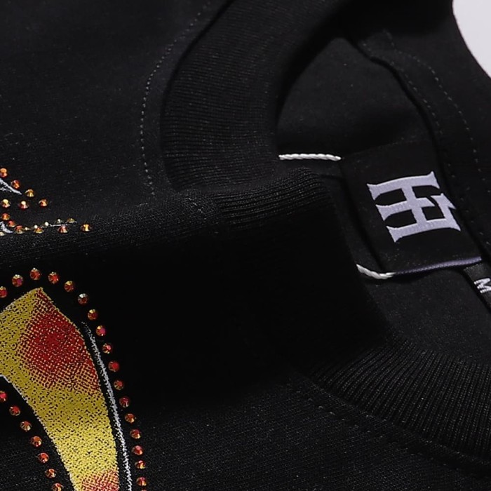 Masked Tattooed Angel Rhinestone Print Tee 2 colors 28751248