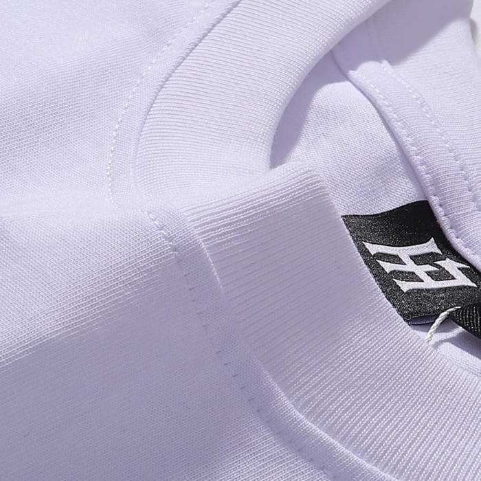 Basic Minimalist Logo Rhinestone Print Tee 4 colors 28751255