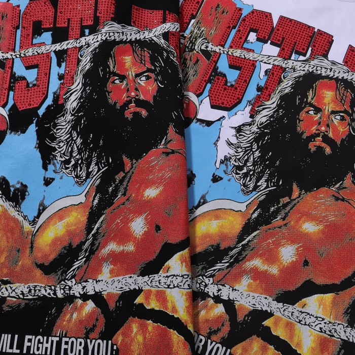 Boxing Emperor Rhinestone Print Tee 2 colors 28751250