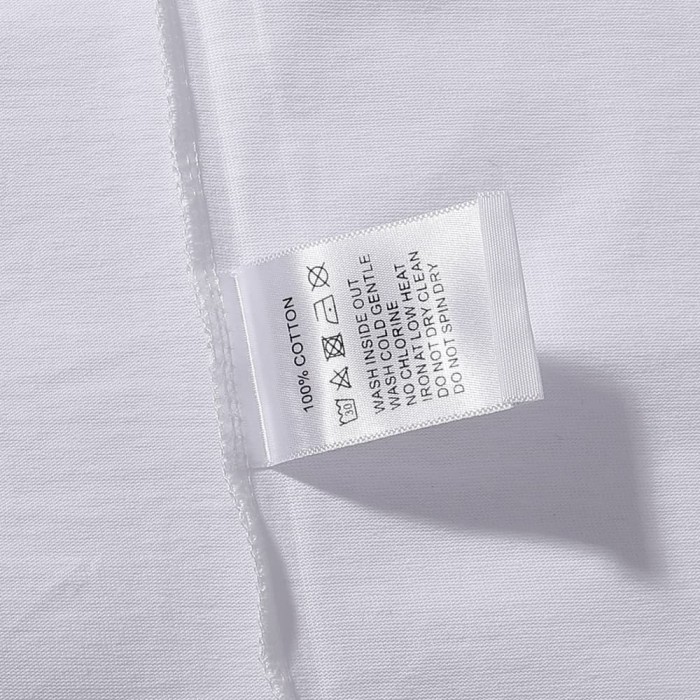 Basic Minimalist Logo Rhinestone Print Tee 4 colors 28751255