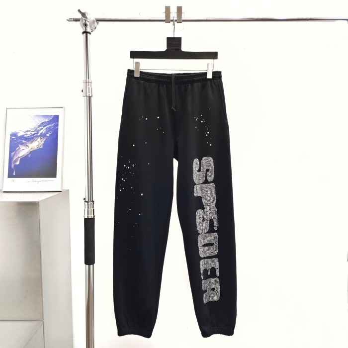 1:1 quality version Diamond Letter Pattern Hoodie & Pants Set 28755443