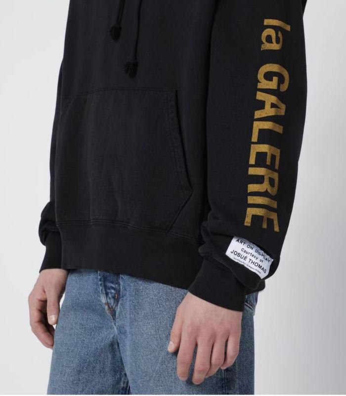 [Big & Tall for weights up to 260 lbs]1:1 quality version Distressed Yellow French Print Hoodie 28755448