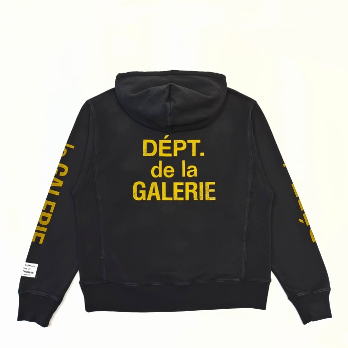 [Big & Tall for weights up to 260 lbs]1:1 quality version Distressed Yellow French Print Hoodie 28755448