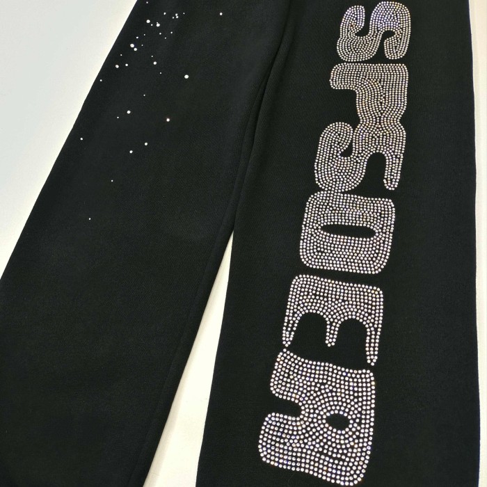 1:1 quality version Diamond Letter Pattern Hoodie & Pants Set 28755443