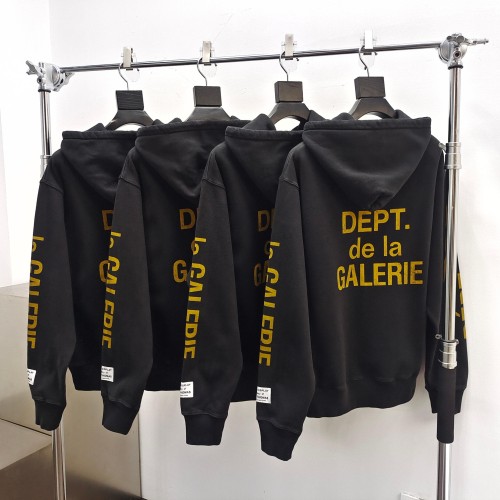 [Big & Tall for weights up to 260 lbs]1:1 quality version Distressed Yellow French Print Hoodie 28755448