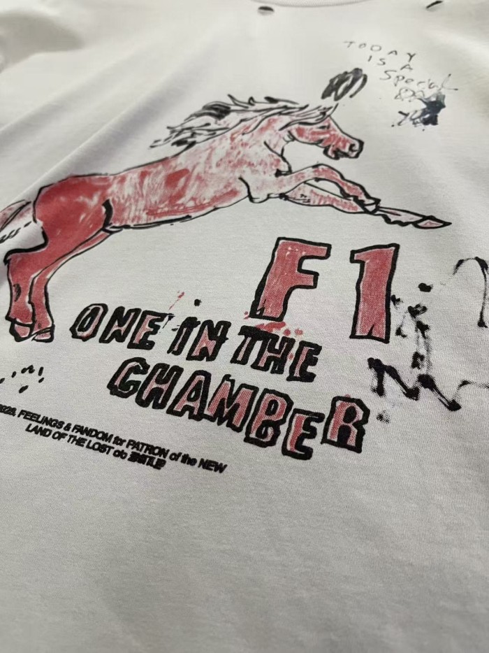 Miami F1 Logo Print Washed Version Tee 28756299