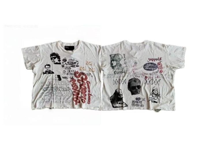 American Vintage Graffiti Rhinestone Print Tee 28756451