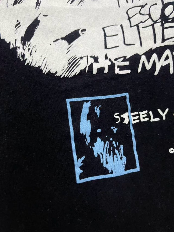 Black Dennis Graffiti Print Washed Version Tee 28756297