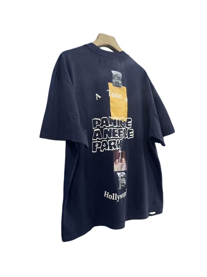 PANIQUE A NEEDLE PARK Print Washed Version Tee 28756295