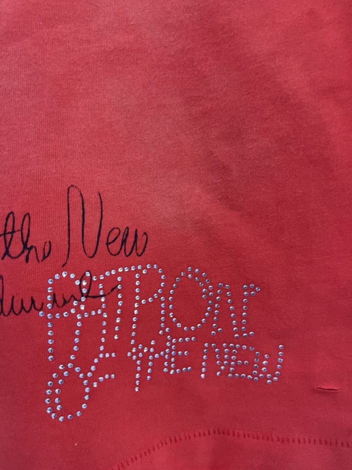 Jersey Devil Rhinestone Print Washed Version Tee 28756307