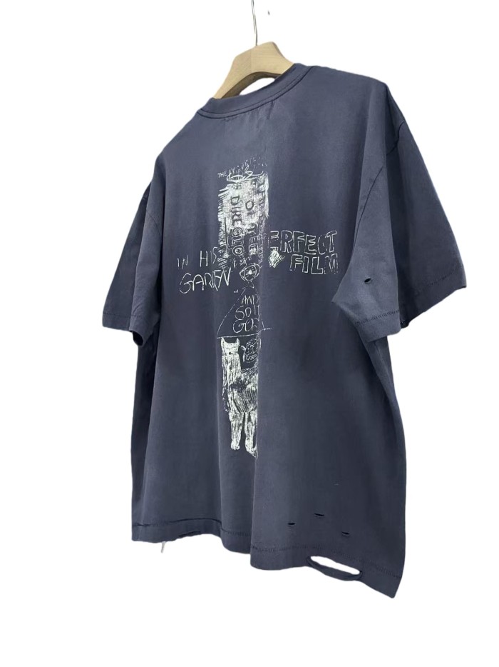 Chest Portrait Print Washed Version Tee 28756304